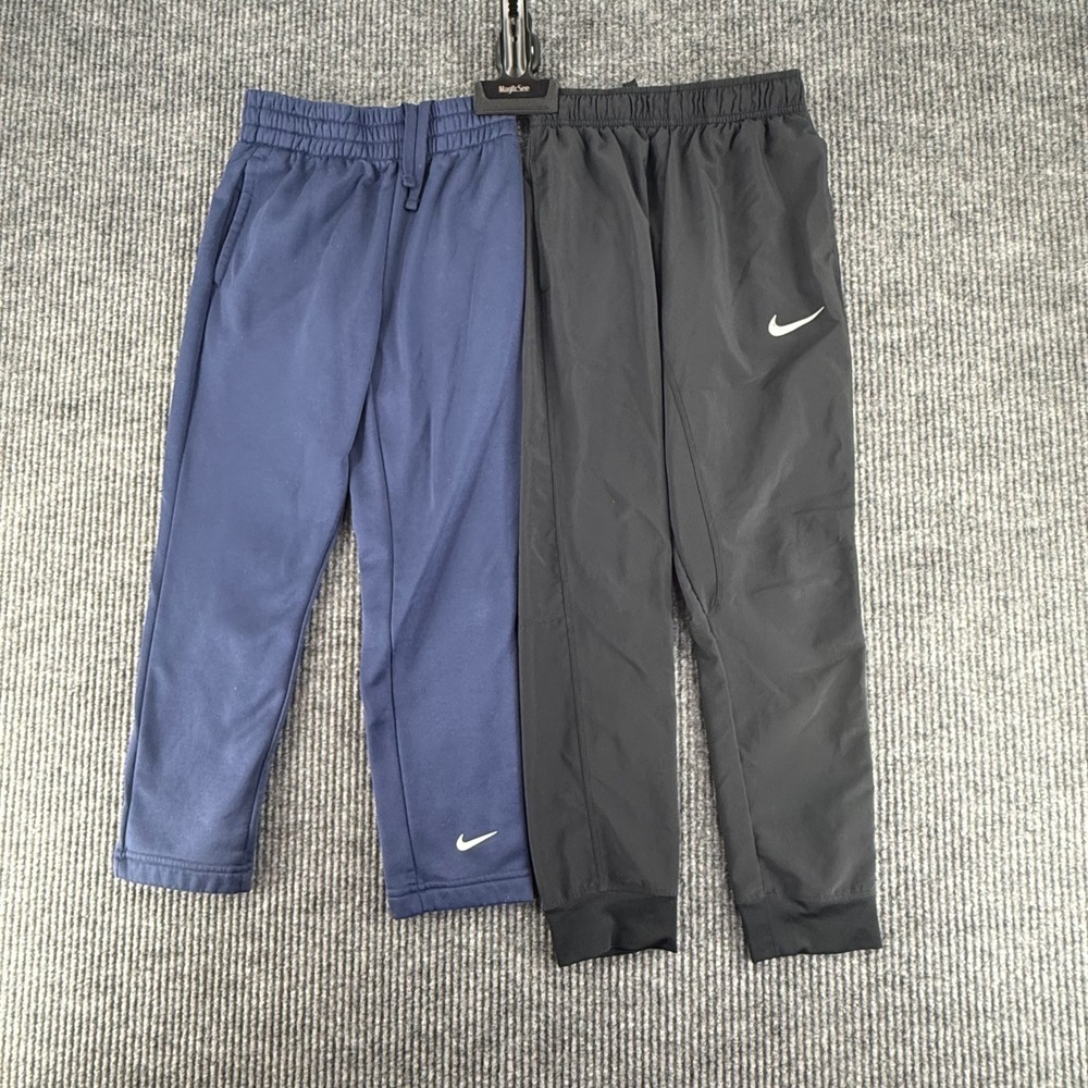 Nike Pants Bundle Boys Small S Blue Black Excellent Therma-FIT Dri-FIT Joggers